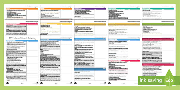 EYFS Development Matters with Checkpoints - Twinkl