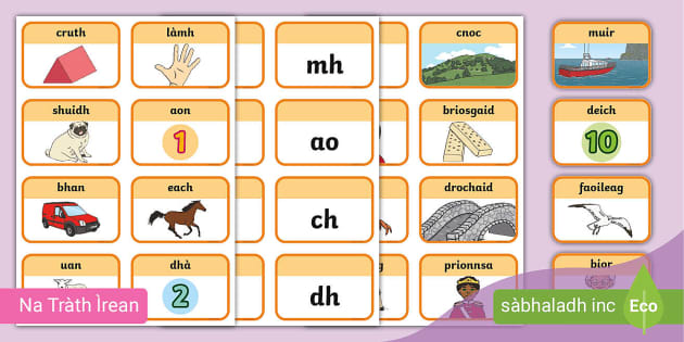 Fuaimean Fonaigs – Priob-chairtean Dà-thaobhach - Twinkl