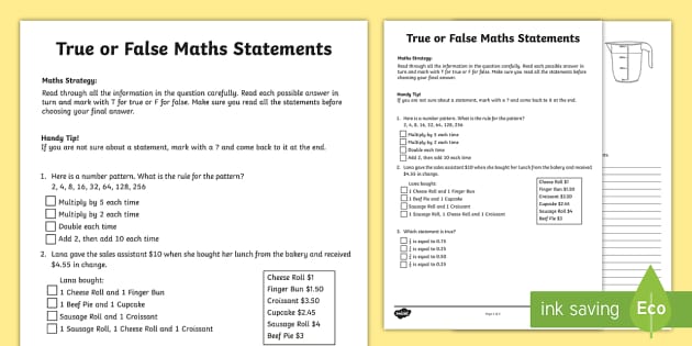 year-4-true-or-false-maths-statements-fact-sheet-twinkl