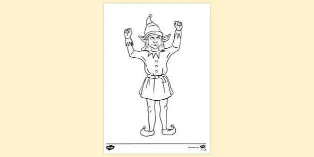 37 Stunning Elf Coloring Pages For Kids and Adults - Our Mindful Life