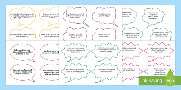 year-4-maths-assessment-targets-on-speech-bubbles