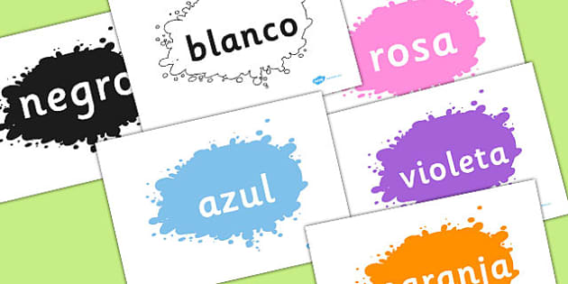 Pósters Los Colores Colores Professor Feito Twinkl 9053