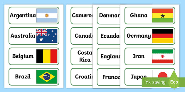 Flags of the World Matching Activity (Teacher-Made) - Twinkl