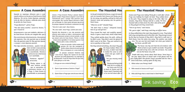 The Haunted House Differentiated Reading Comprehension Activity