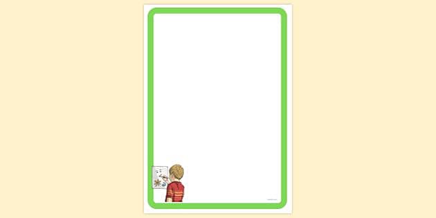 FREE! - Child Painting Page Border | Page Borders | Twinkl