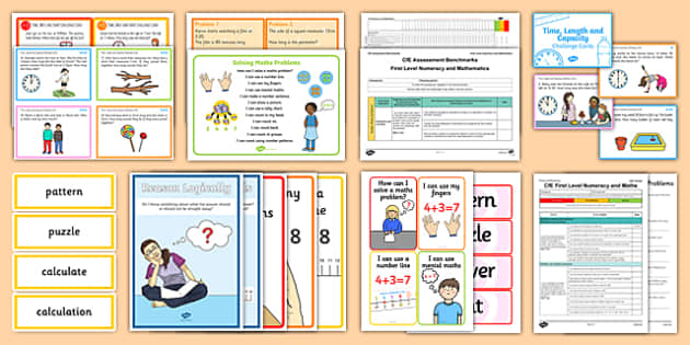 CfE Numeracy and Mathematics – First Level – Problem Solving Resource Pack