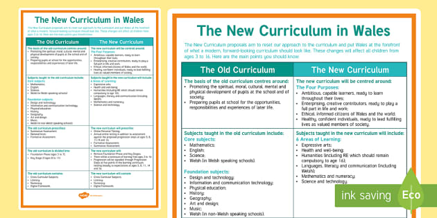 New Welsh Curriculum Display Poster (Teacher-made) Twinkl