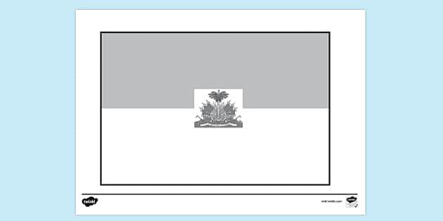 Flag of Haiti Colouring Sheet | Colouring Sheets - Twinkl