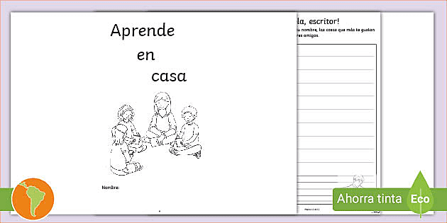 Cuadernillo de actividades: Aprende en casa-Lenguaje-1er grado- Guía de