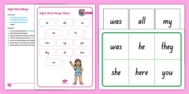 Level 3 Sight Word Bingo Professor Feito Twinkl