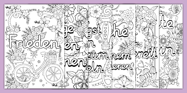 Positive Zitate Ausmalbilder (teacher made) Twinkl