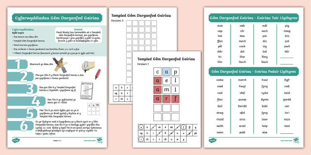 Gêm Darganfod Geiriau (teacher made) - Twinkl