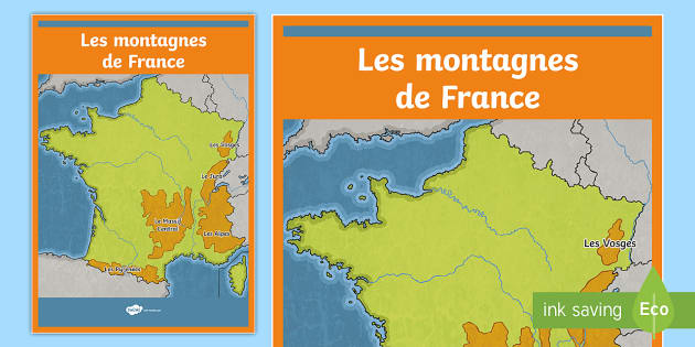 Poster format A2 : Les régions de France - Twinkl