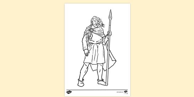 How to Draw a Celtic Warrior - Halloween Drawings 