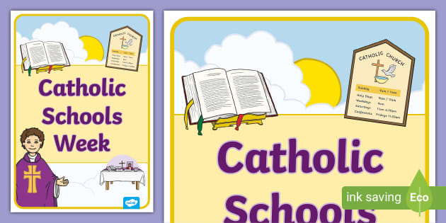 Catholic Schools Week Display Poster (teacher made) - Twinkl