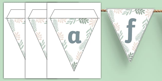 Editable Botanical-Themed Bunting (teacher Made) - Twinkl