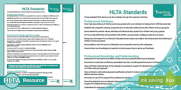 hlta coursework examples