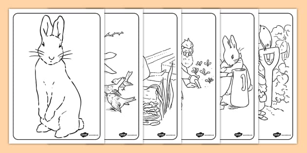 free bunny rabbits coloring pages