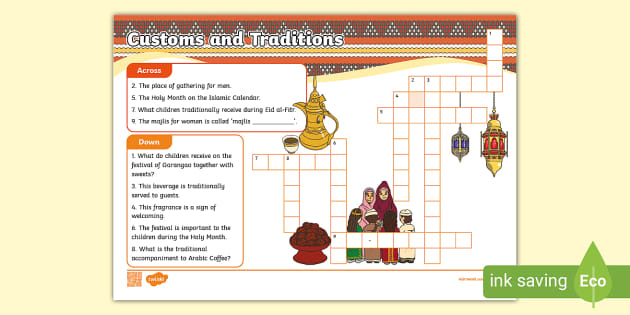 Qatari Customs and Traditions Crossword (professor feito)