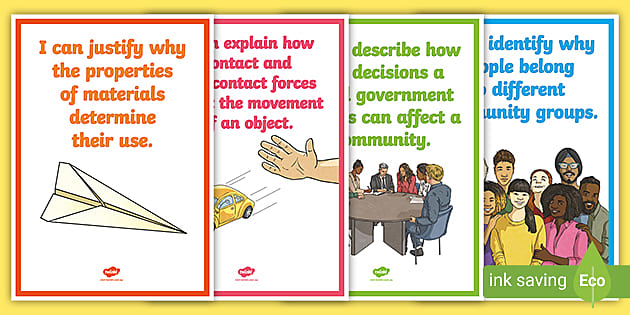 Managing Our Resources Year 4 Integrated Unit I Can Statements Display ...