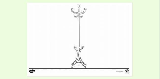 Coatstand Colouring Sheet | Colouring Sheets