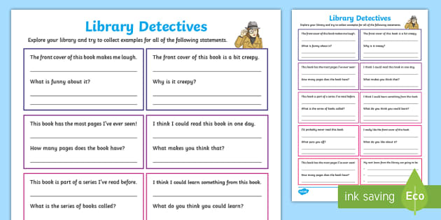 Printable Library Skills Worksheets (PDF) | Twinkl - Twinkl printable-library-skills-worksheets-pdf-twinkl-twinkl
