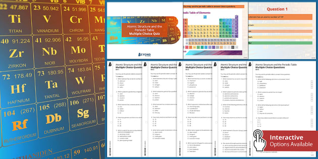 Atomic Structure And Periodic Table Quiz | GCSE Chemistry