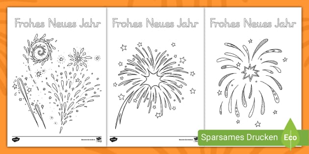 Feuerwerk Ausmalbilder