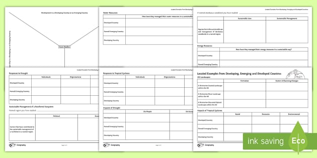 geography case study template