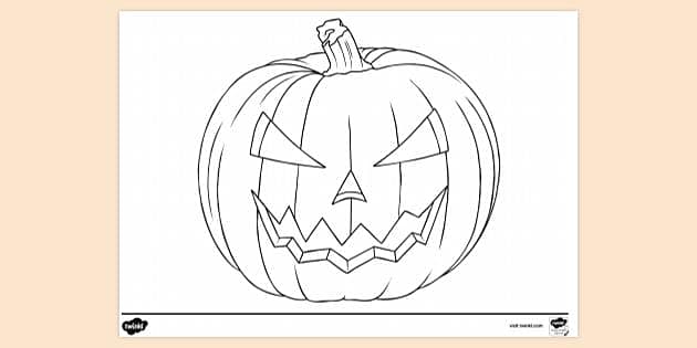 FREE! - Toddler Halloween Colouring Page (teacher made)
