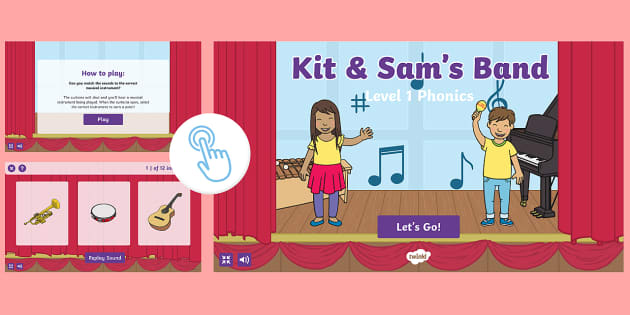 Level 1 Phonics Kit and Sam's Band Game | Twinkl Go!