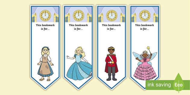 Cinderella Editable Bookmarks - Twinkl