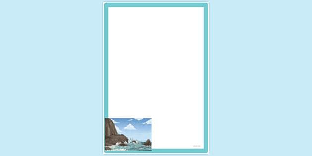 ocean page border