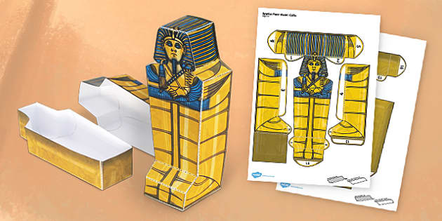 Egyptian Coffin Paper Model (teacher made)