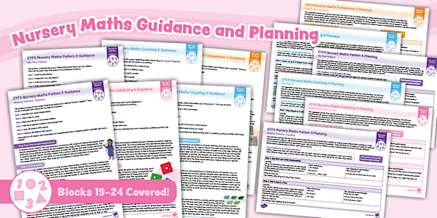 EYFS Nursery Maths Guidance and Planning: Blocks 19-24 (Supporting ...