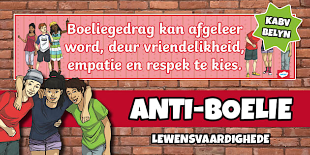 Intermediêre Fase Lewensvaardighede – Anti-Boelie – Vertoonbanier (KABV ...