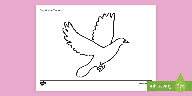 dove template to print