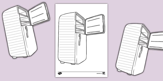 Fridge Writing Template (teacher made) - Twinkl