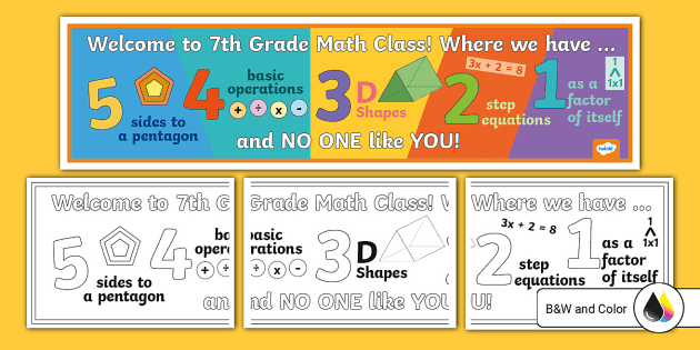 Seventh Grade Statistics and Probability Unit Word Wall