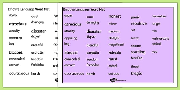 gcse-emotive-language-word-mat-ks3-ks4-emotive-vocabulary
