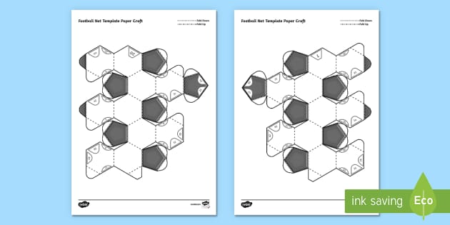 3D Football Net Papercraft Blank Template - Parents - Twinkl