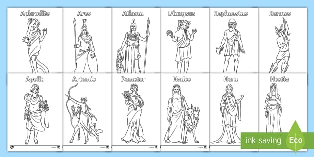 Greek Gods Colouring Pages l insegnante Ha Fatto Twinkl