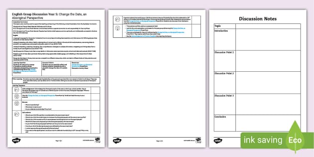 Year 5 Discussion Activity About Change The Date - Twinkl