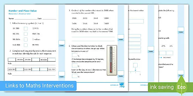ks2 year 6 maths worksheets number place value workbook