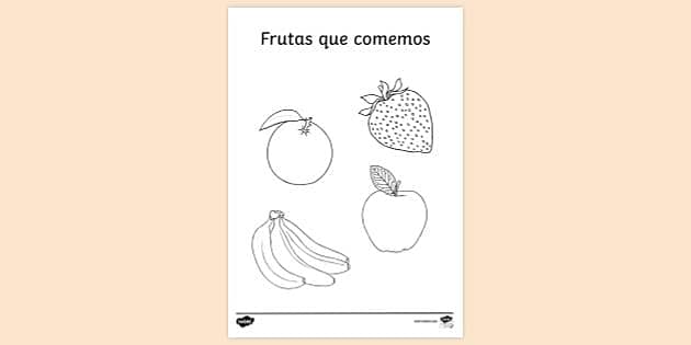 Desenhos de Frutas para Imprimir e Colorir  Fruit coloring pages, Free  kids coloring pages, Coloring pages