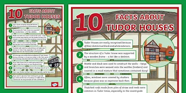 10 Facts about Tudor Houses Display Poster (teacher made)