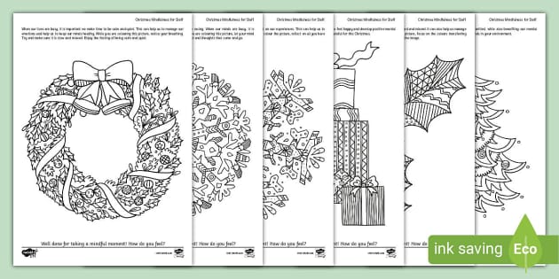 Christmas Colouring-in for Adults: Mindfulness Colouring