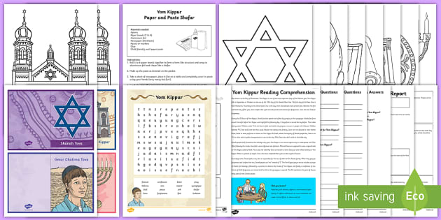 Yom Kippur Activities For Kids Judaism Teaching Resources