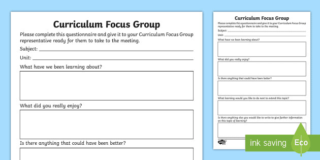 Group Questionnaires