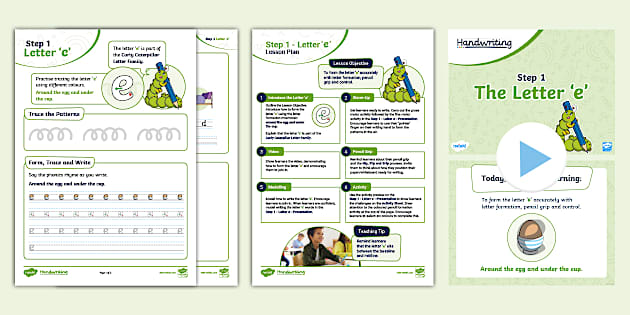 Twinkl Handwriting Scheme: Step 1 Letter 'e' Pack